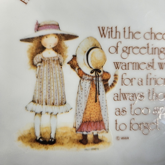 Holly Hobbie 6" plate Happy Birthday Lasting Memories Fine Porcelain Japan - Picture 5 of 5